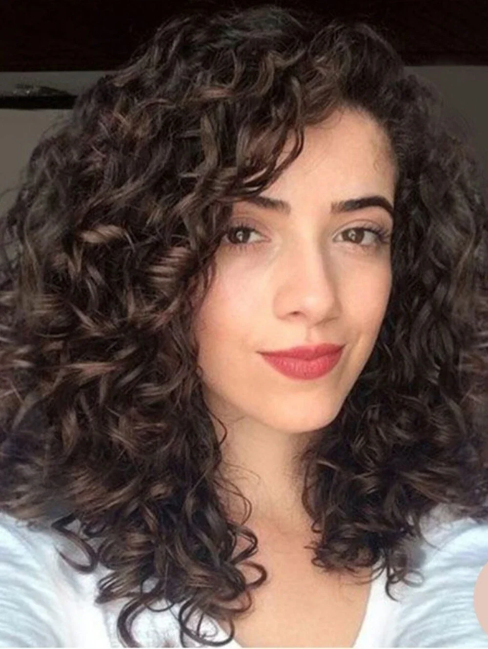 Natural Deep Brown Curly Women’s Hairpiece- 100% Human Hair - idefinewig